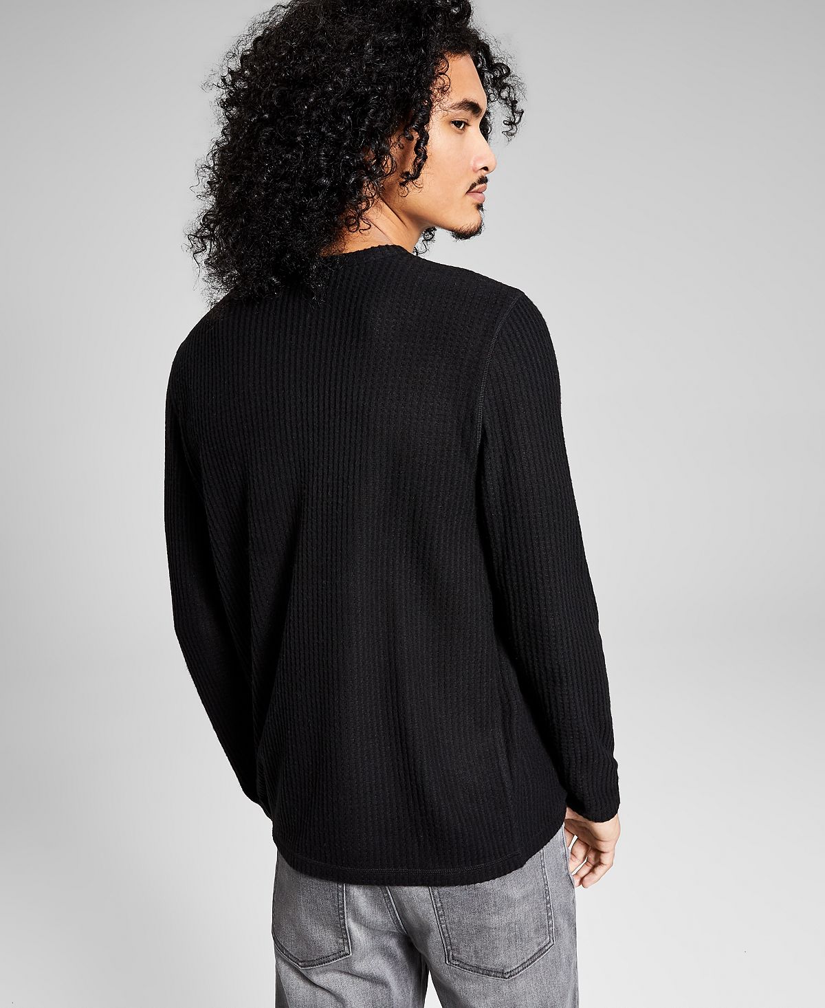 And Now This Long-sleeve Thermal Shirt Black
