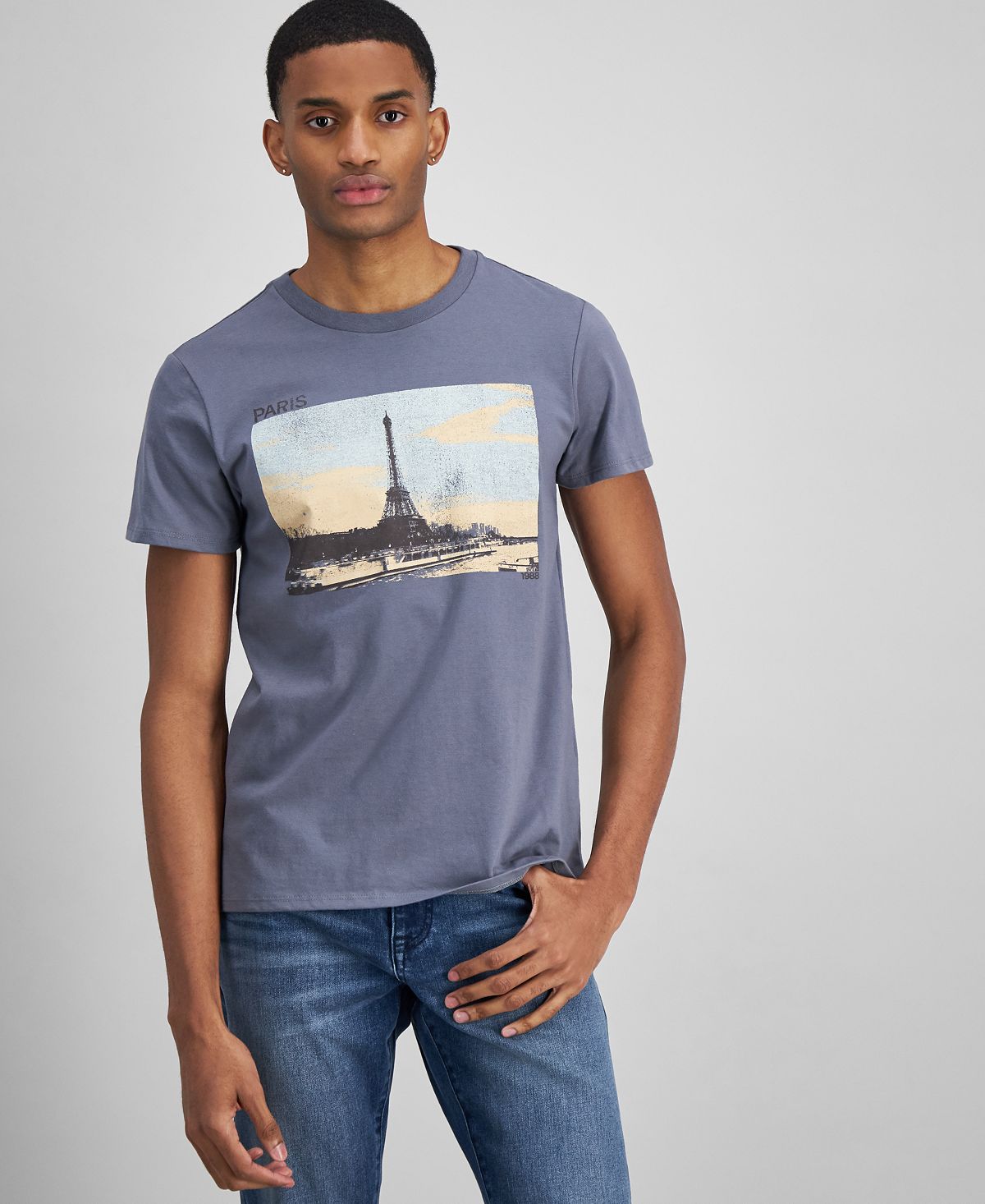 And Now This Paris Graphic T-shirt Charcoal