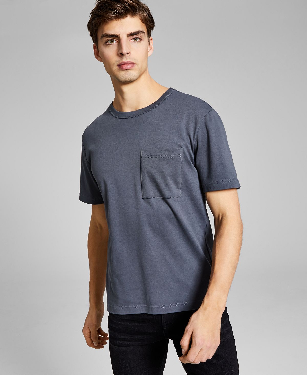 And Now This Pocket T-shirt Charcoal