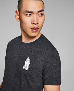And Now This Prayer Hands T-shirt Black thumbnail 3