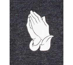 And Now This Prayer Hands T-shirt Black thumbnail 4