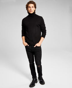 And Now This Solid Turtleneck Sweater Black thumbnail 1