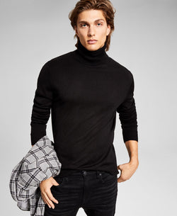 And Now This Solid Turtleneck Sweater Black thumbnail 3