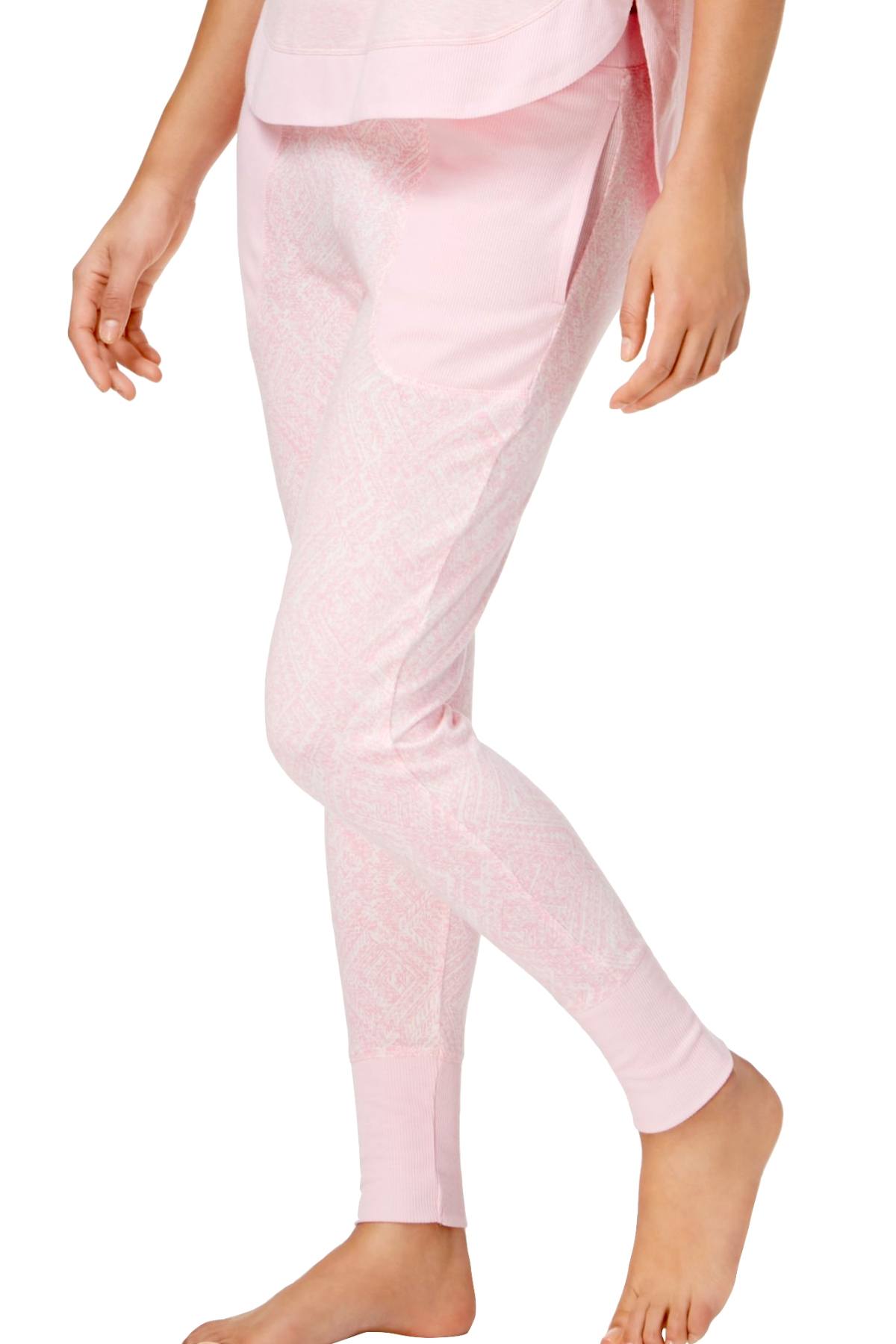 Ande Charm-Pink Whisperluxe Ribbed-Trim Jogger
