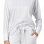 Ande Cloud-Dancer-Grey High-Low Hem Lounge Top