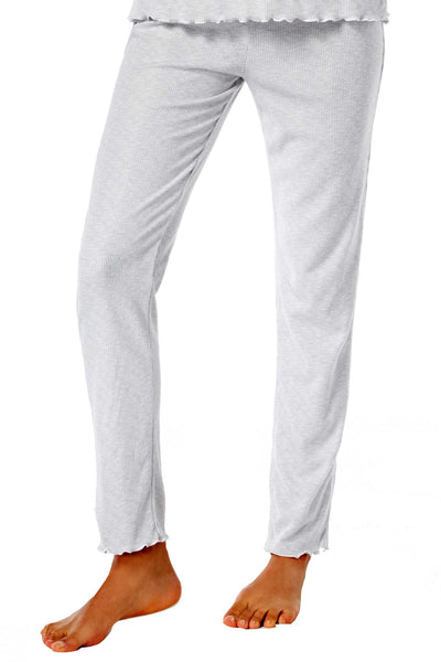 Ande Cloud Dancer Slim Leg Waffled Pajama Pants