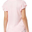 Ande Pink Whisperluxe Flutter-Sleeve Lounge Tee