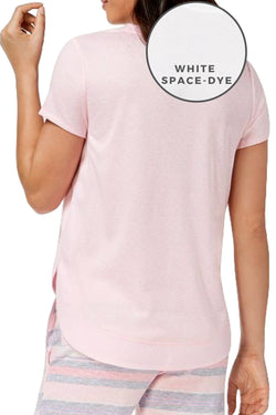Ande White Space-Dye Whisperluxe Ribbed-Hem Lounge Top thumbnail 3
