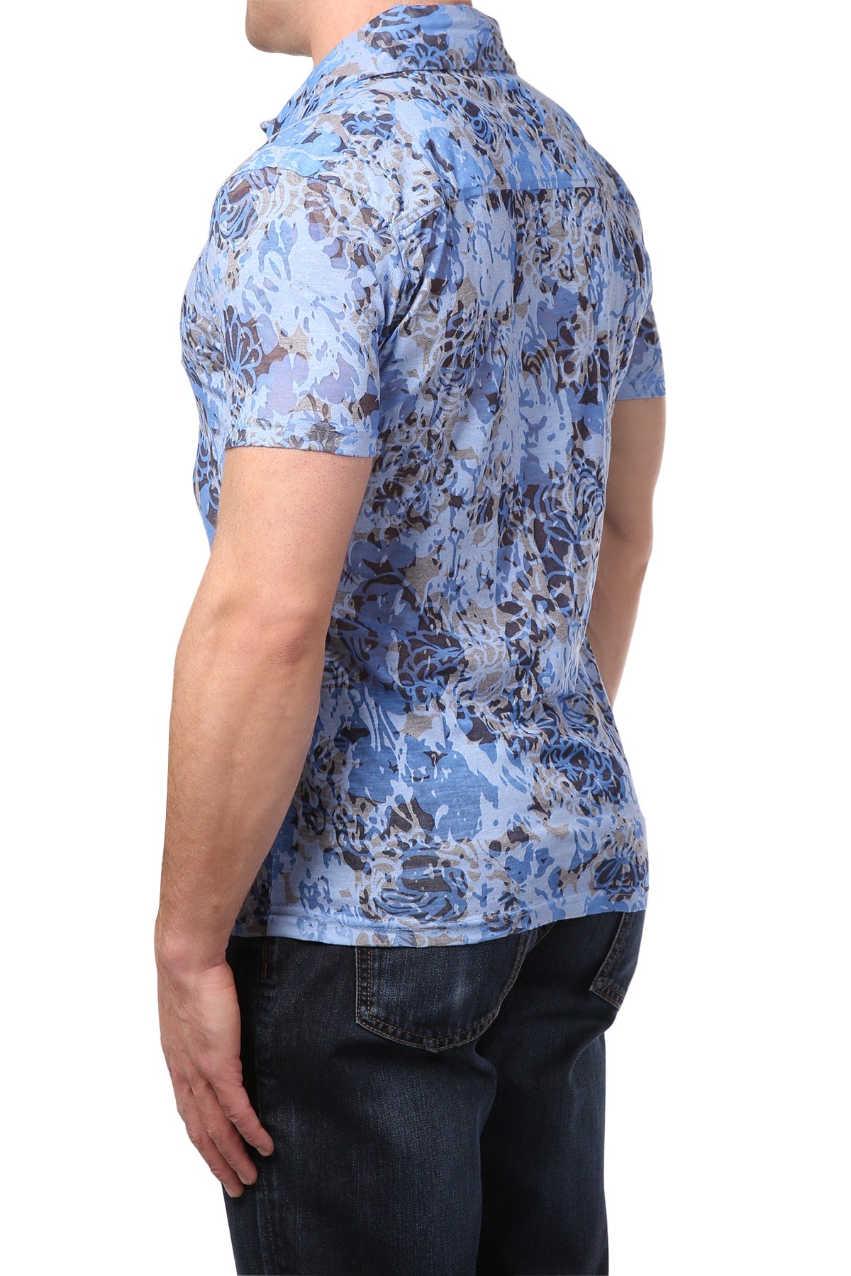 Andres Velasco Blue Tropical Shirt