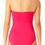 Anne Cole Berry Twisted-Front Bandeau One-Piece Swimsuit