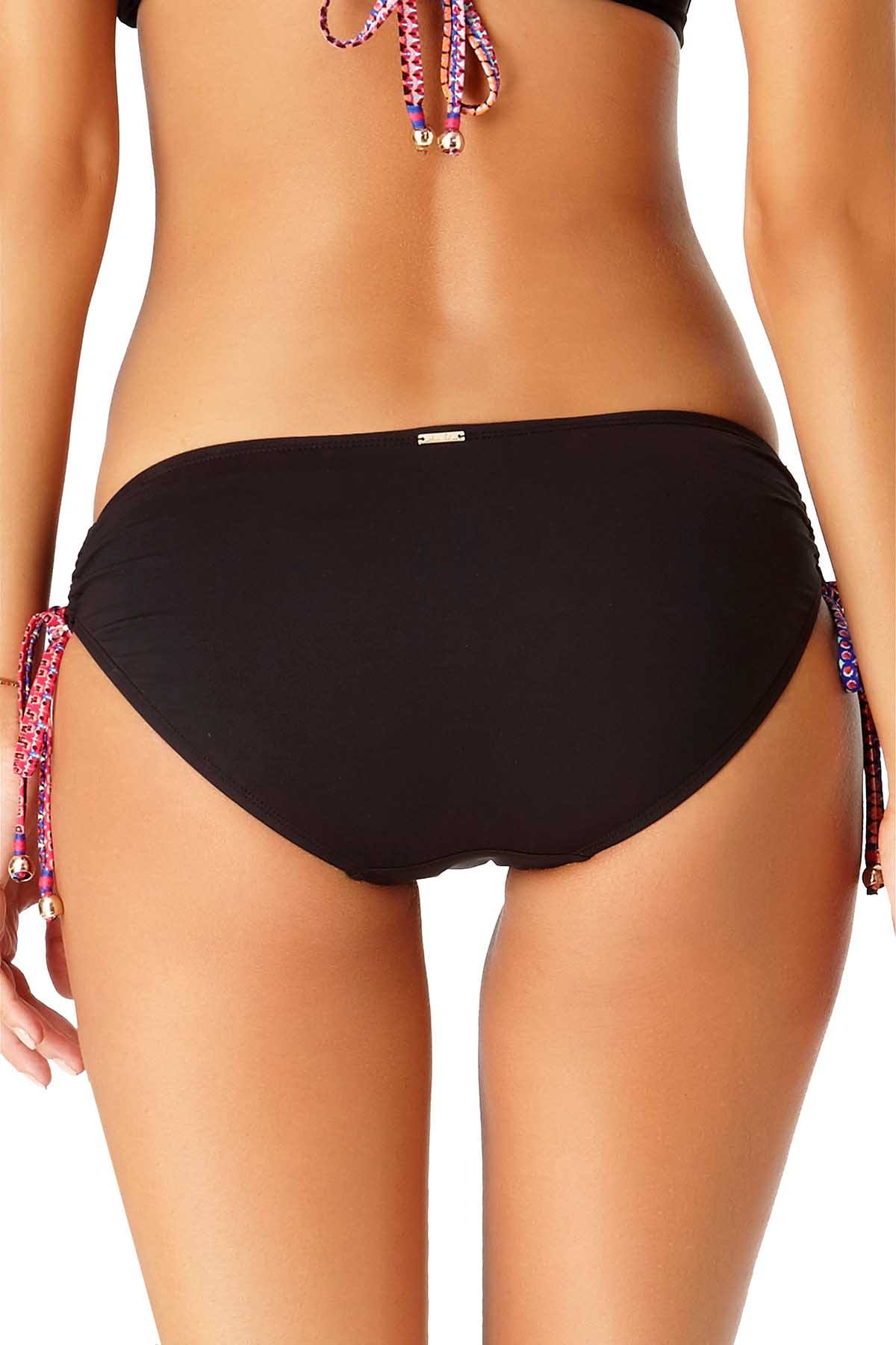 Anne Cole Black Fleetwood Side Tie Bikini Bottom