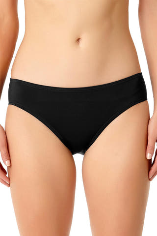 Anne Cole Black 'Live in Color' Retro Bikini Bottoms