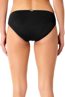 Anne Cole Black 'Live in Color' Retro Bikini Bottoms thumbnail 3