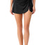 Anne Cole Black Solid Sarong Swim Skirt