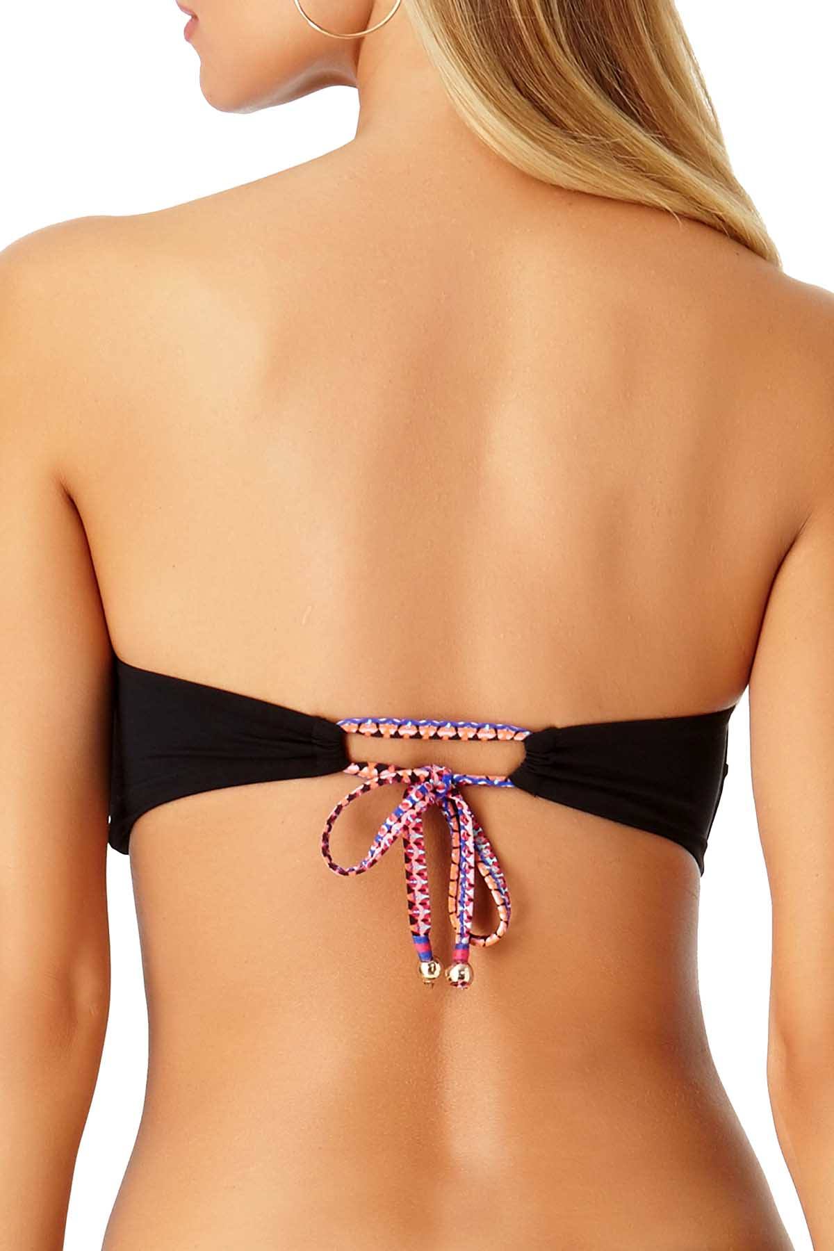 Anne Cole Fleetwood Floral Print Bandeau Bikini Top