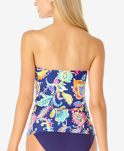Anne Cole Paisley Pom Printed Tankini Top Multi Paisley thumbnail 2