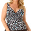 Anne Cole Plus Beautiful Bunches Printed Twist-front Underwire Tankini Top Beautiful Bunches