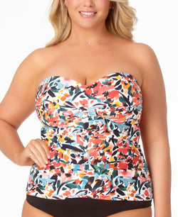 Anne Cole Plus Sunset Floral Tankini Top Sunset Floral thumbnail 1