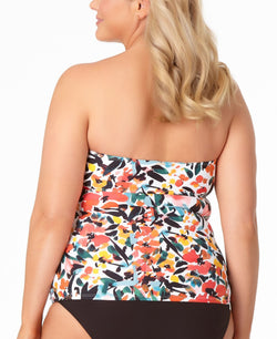 Anne Cole Plus Sunset Floral Tankini Top Sunset Floral thumbnail 2