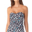 Anne Cole Printed Twist-front Strapless Tankini Top Multi