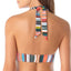 Anne Cole Sand Stripe Marilyn Printed Halter-neck Bikini Top Multi