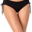 Anne Cole Side Tie Swim Brief Bottom in Black