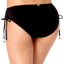 Anne Cole Side Tie Swim Brief Bottom in Black