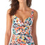 Anne Cole Twist-front Bra-sized Underwire Tankini Top Sunset Floral