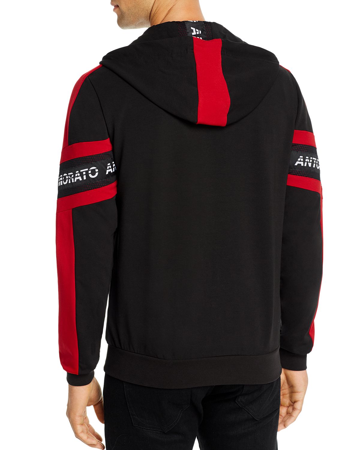 Antony Morato Color-block Hoodie Black/Red