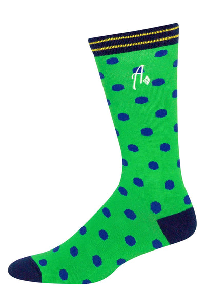 Argoz Green Pool Shark Crew Sock