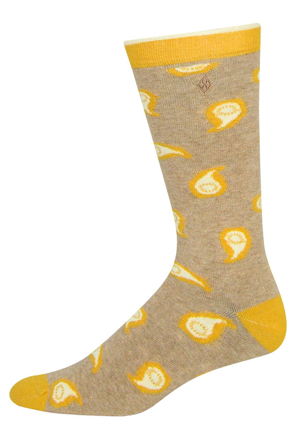 Argoz Yellow Oatmeal Crew Sock