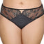 Ashley Graham PLUS Black Jersey/Lace High-Cut Brief