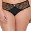 Ashley Graham PLUS Black Jersey/Lace High-Cut Brief