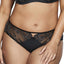 Ashley Graham PLUS Black Jersey/Lace High-Cut Brief