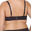 Ashley Graham PLUS Black Lace and Keyhole Diva Demi Bra