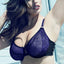 Ashley Graham PLUS Black/Purple-Rain Showstopper Balconette Underwire Bra