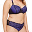 Ashley Graham PLUS Black/Purple-Rain Showstopper Balconette Underwire Bra