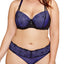 Ashley Graham PLUS Black/Purple-Rain Showstopper Balconette Underwire Bra