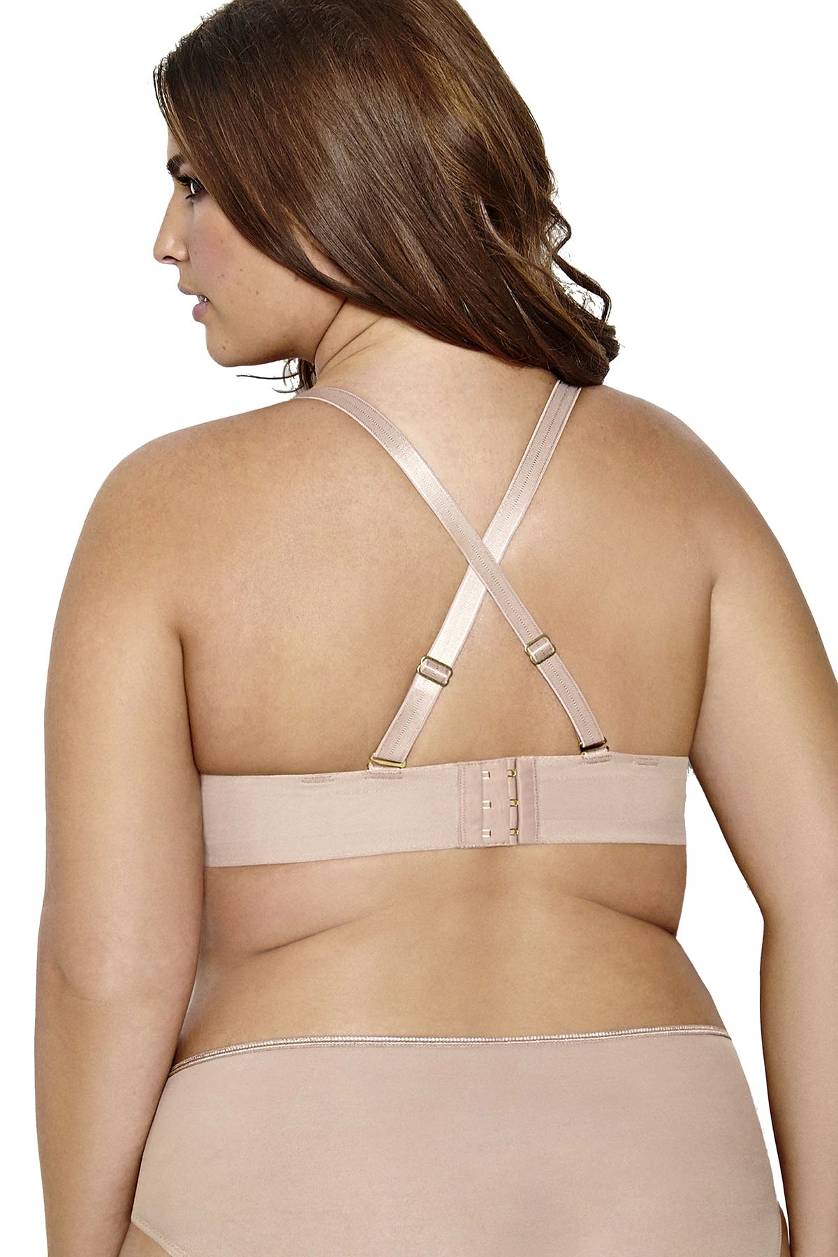 Ashley Graham PLUS Cappuccino Icon T-Shirt Bra