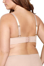 Ashley Graham PLUS Cappuccino Lace and Keyhole Diva Demi Bra