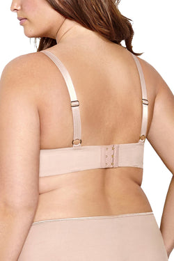 Ashley Graham PLUS Cappuccino Lace and Keyhole Diva Demi Bra thumbnail 3