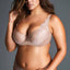 Ashley Graham PLUS Cappuccino Lace and Keyhole Diva Demi Bra