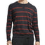 Atm Anthony Thomas Melillo French Terry Broken-stripe Sweatshirt Black/Red