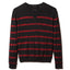 Atm Anthony Thomas Melillo French Terry Broken-stripe Sweatshirt Black/Red