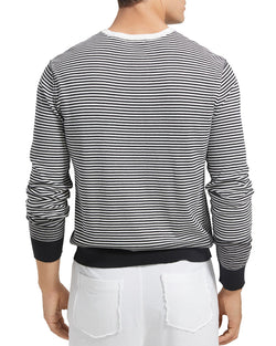 Atm Anthony Thomas Melillo Ombr Striped Sweater Black/White thumbnail 2