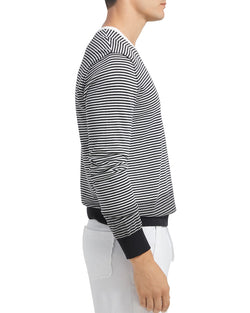 Atm Anthony Thomas Melillo Ombr Striped Sweater Black/White thumbnail 3