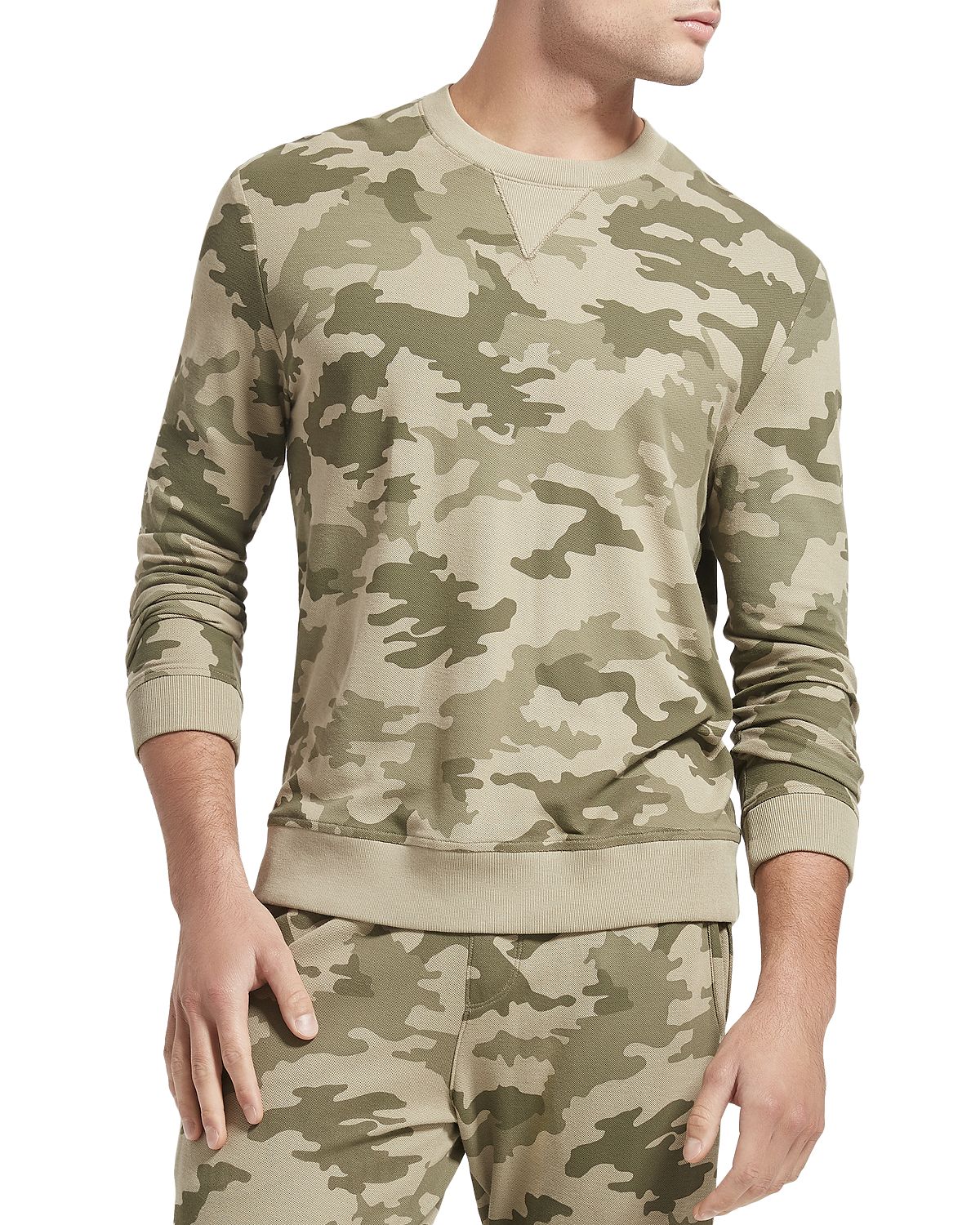 Atm Anthony Thomas Melillo Pique Camo Sweatshirt Army Combo