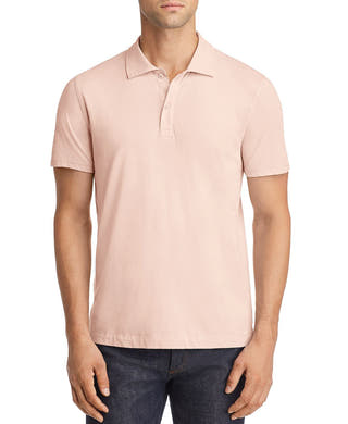 Atm Anthony Thomas Melillo Regular Fit Polo Shirt Faded Rose