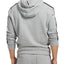 Atm Anthony Thomas Melillo Stripe Trimmed Hooded Sweatshirt Heather Gray