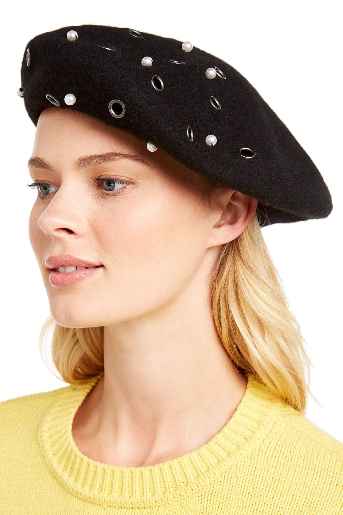 August Hat Co. Grommet Pearl Melton Beret